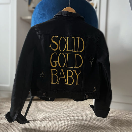 Solid Gold Baby custom denim jacket