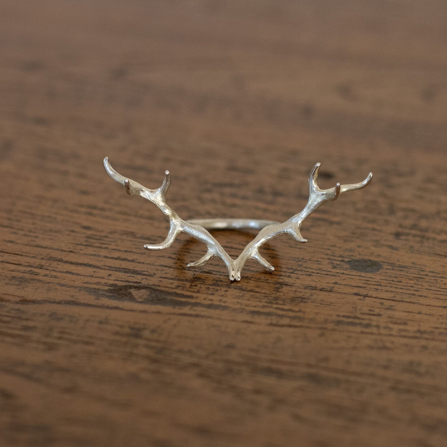 Silver Antler Ring