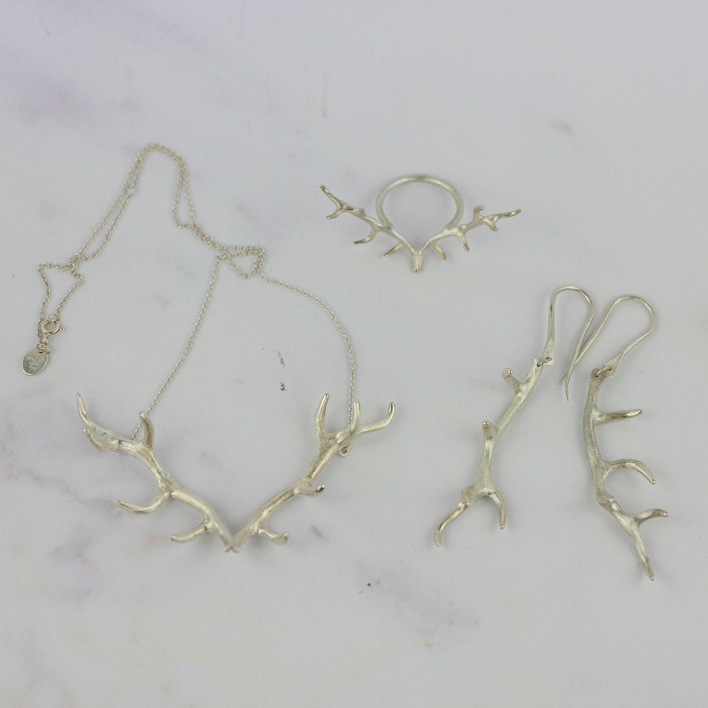 Silver Antler Ring